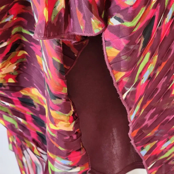 Jessica Simpson Womens Hemingway Chiffon Blouson Knee Length Dress Size Small - Picture 8 of 16